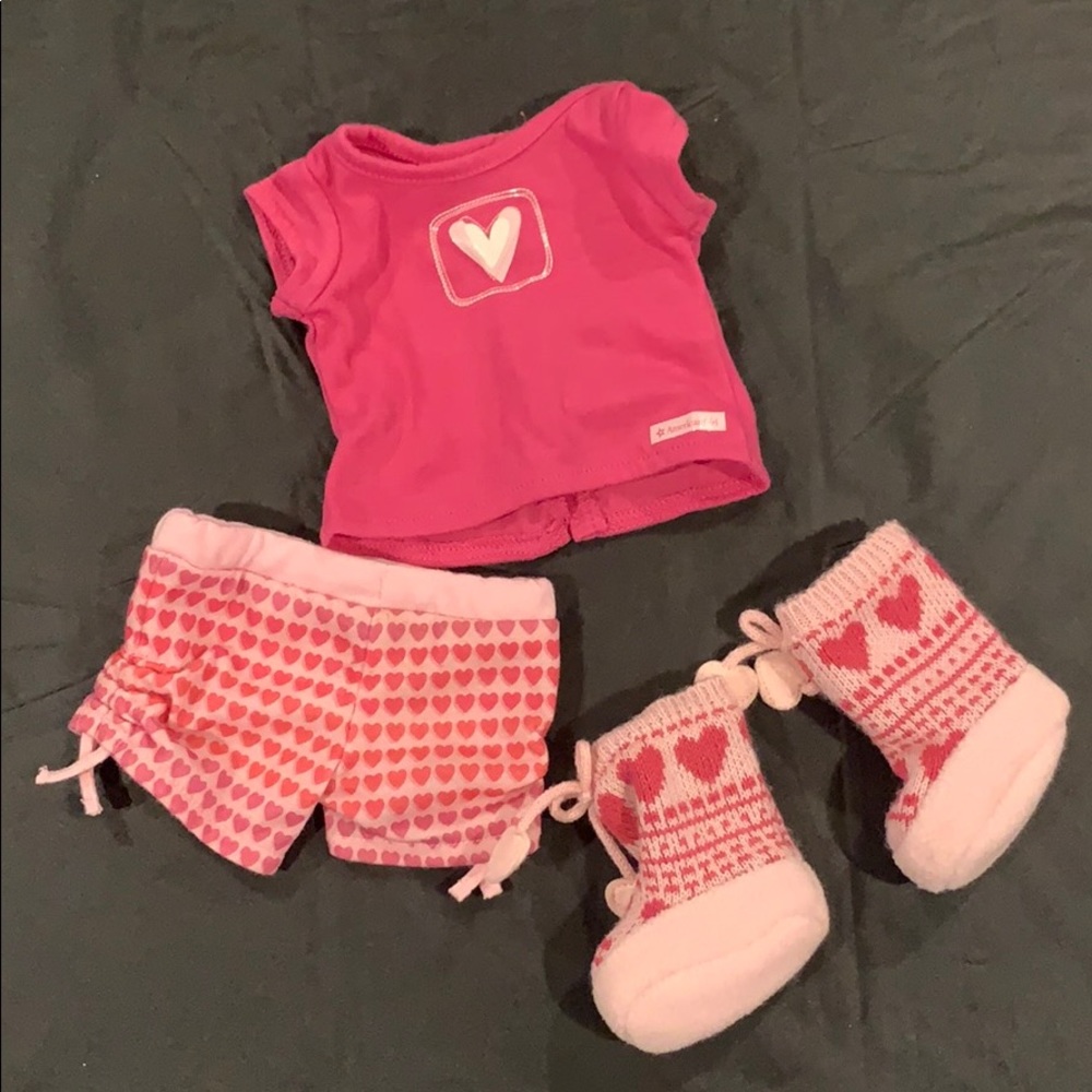 Retired American Girl Doll Sweetheart Pajamas!